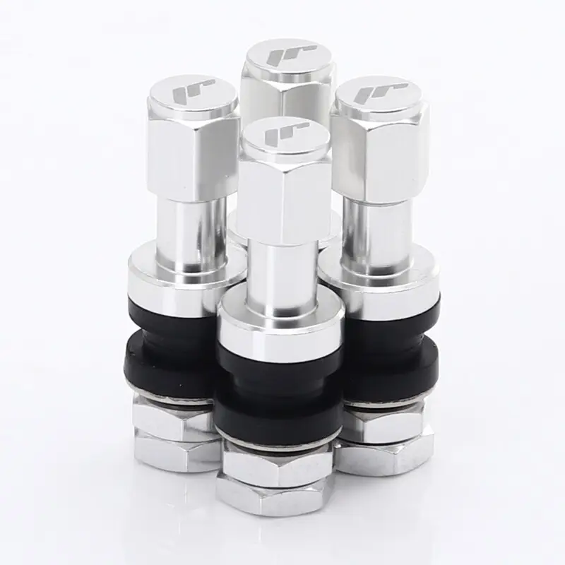 Retour Gratuit Valves en Aluminium - Grises, Logo Japan Racing (lot de 4)