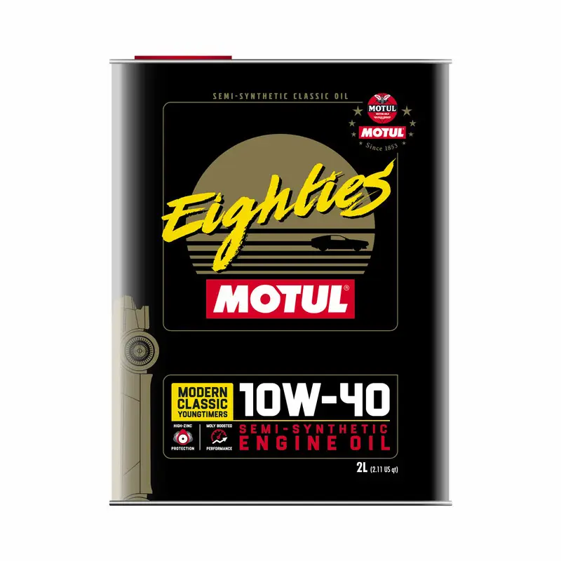 Huile Motul Youngtimer "Classic Eighties" 10W40 (2L) Haute Qualité