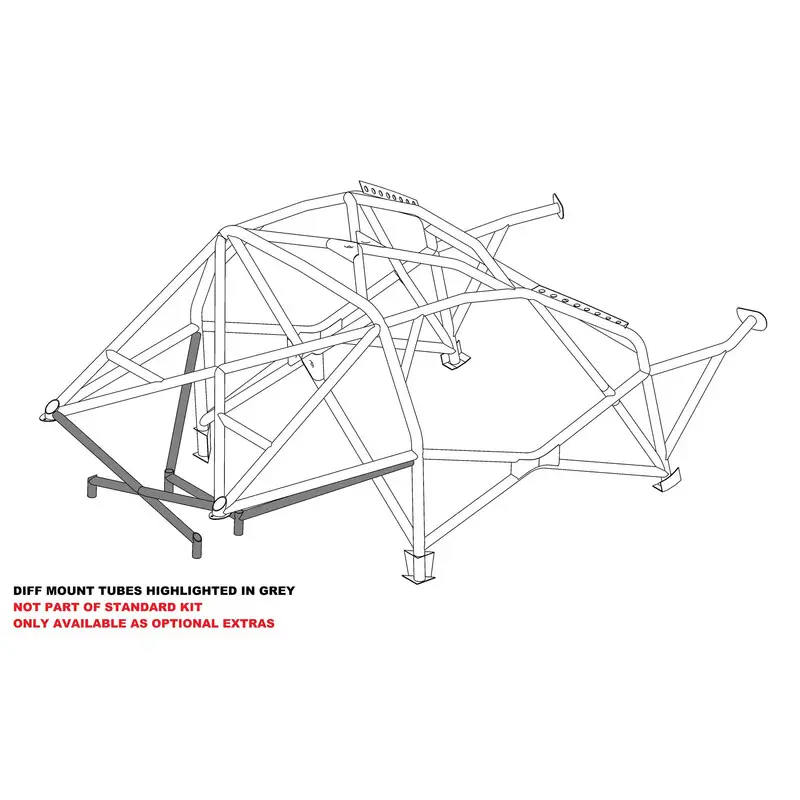 Arceau Multipoints Custom Cages V2 à Souder pour BMW E46 Coupé, dont M3 - FIA Marque