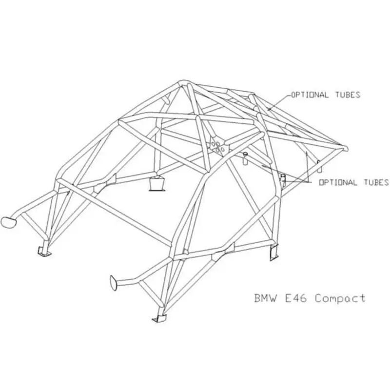 Arceau Multipoints Custom Cages à Souder pour BMW E46 Compact - FIA Promotion Saisonnière