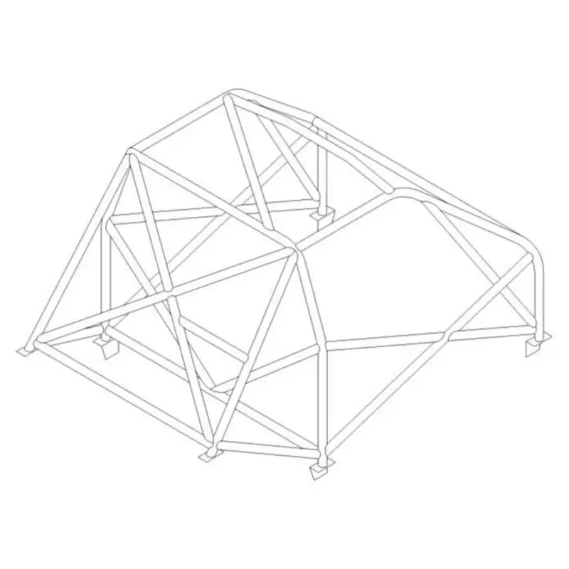 Arceau Multipoints Custom Cages à Souder pour Fiat Punto - FIA (T45) Authentique