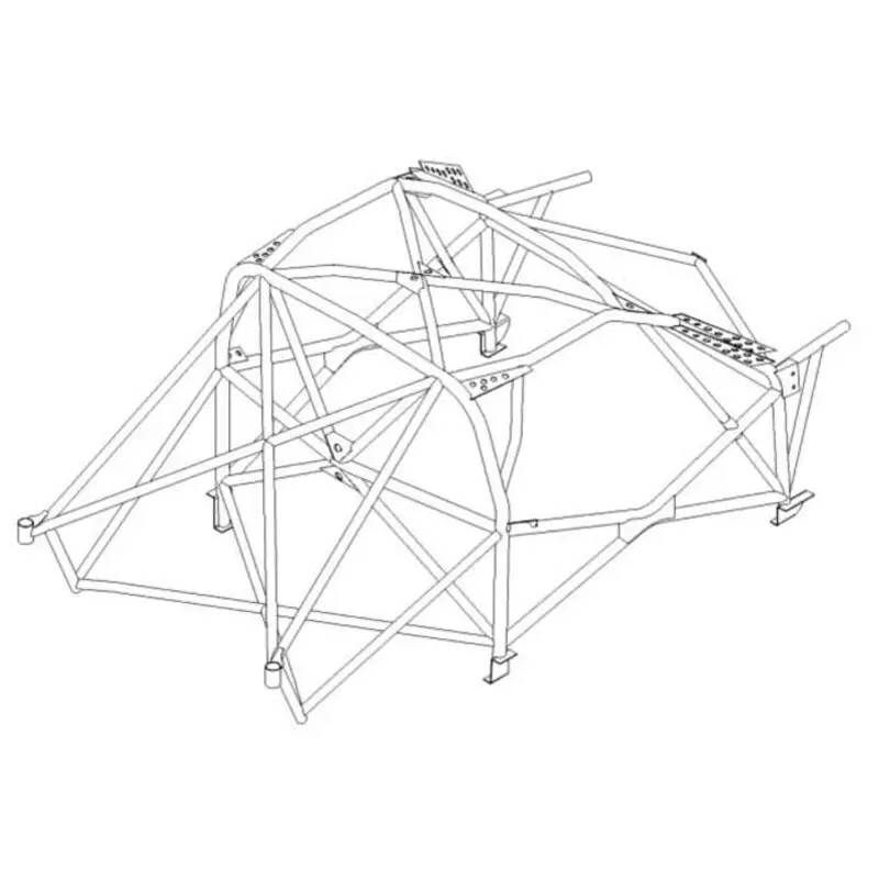 Arceau Multipoints Custom Cages à Souder pour Honda Civic Type R FN2 (Race) - FIA Offre Exclusive