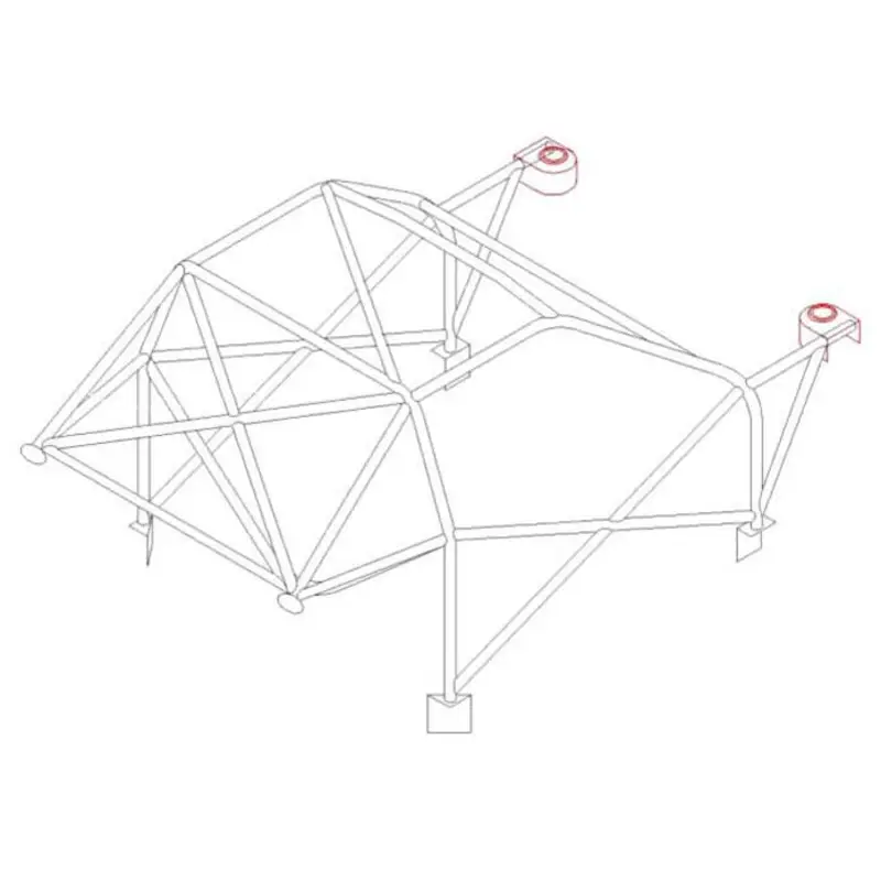 Commander Maintenant Arceau Multipoints Custom Cages à Souder pour Opel Corsa A - FIA (T45)