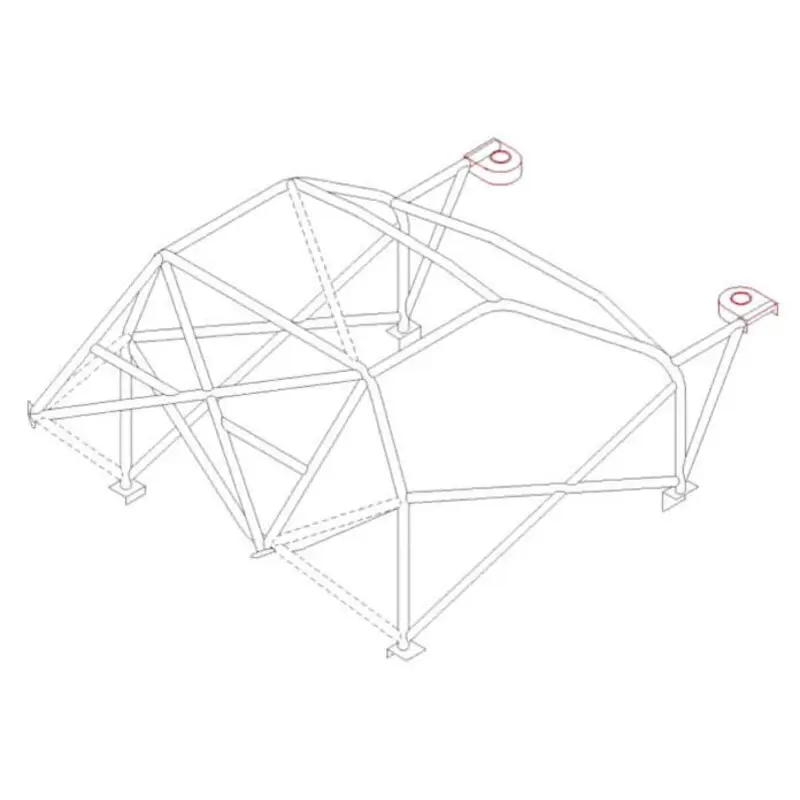 Achat Immédiat Arceau Multipoints Custom Cages à Souder pour Opel Kadett E - FIA (T45)