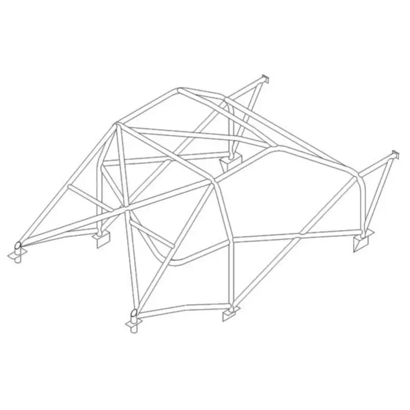 Arceau Multipoints Custom Cages à Souder pour Peugeot 205 - FIA (T45) Prix Promo