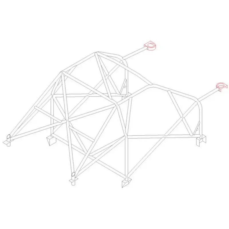 Vente Flash Arceau Multipoints Custom Cages à Souder pour Peugeot 206 - FIA (T45)