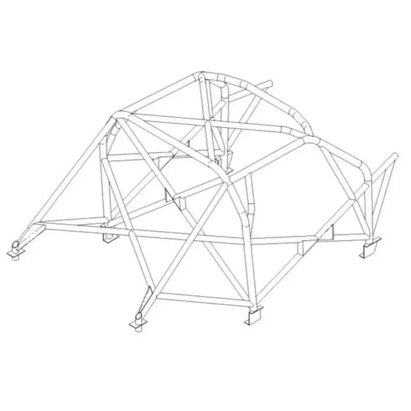 Bon Marché Arceau Multipoints Custom Cages à Souder pour Peugeot 207 - FIA