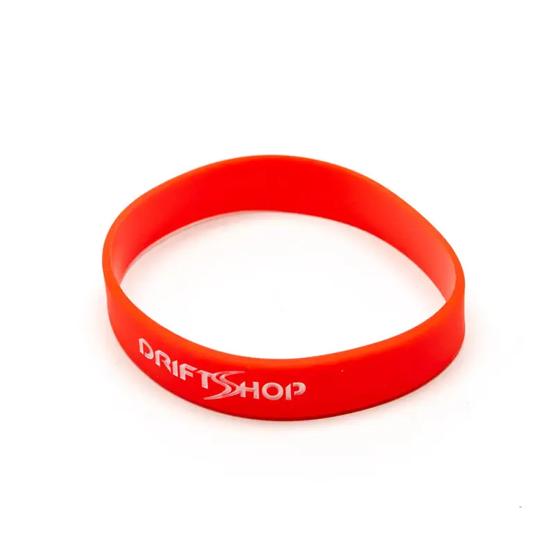 Bracelet DriftShop en Silicone - Rouge Authentique