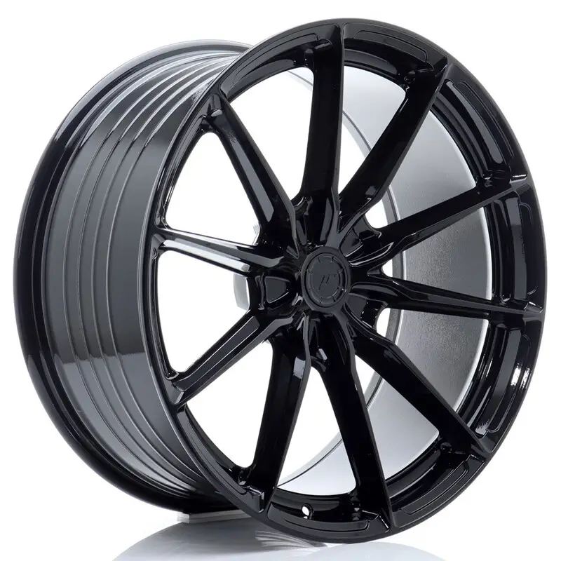 Japan Racing JR-37 Extreme Concave 21x11.5" (5 trous - sur mesure) ET17-60, Noir / Brillant Prix Cassé