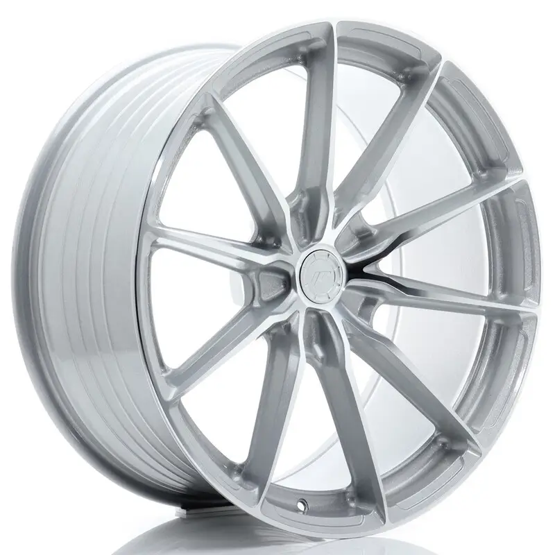 Bon Plan Japan Racing JR-37 Extreme Concave 21x11" (5 trous - sur mesure) ET11-55, Gris Argenté / Poli