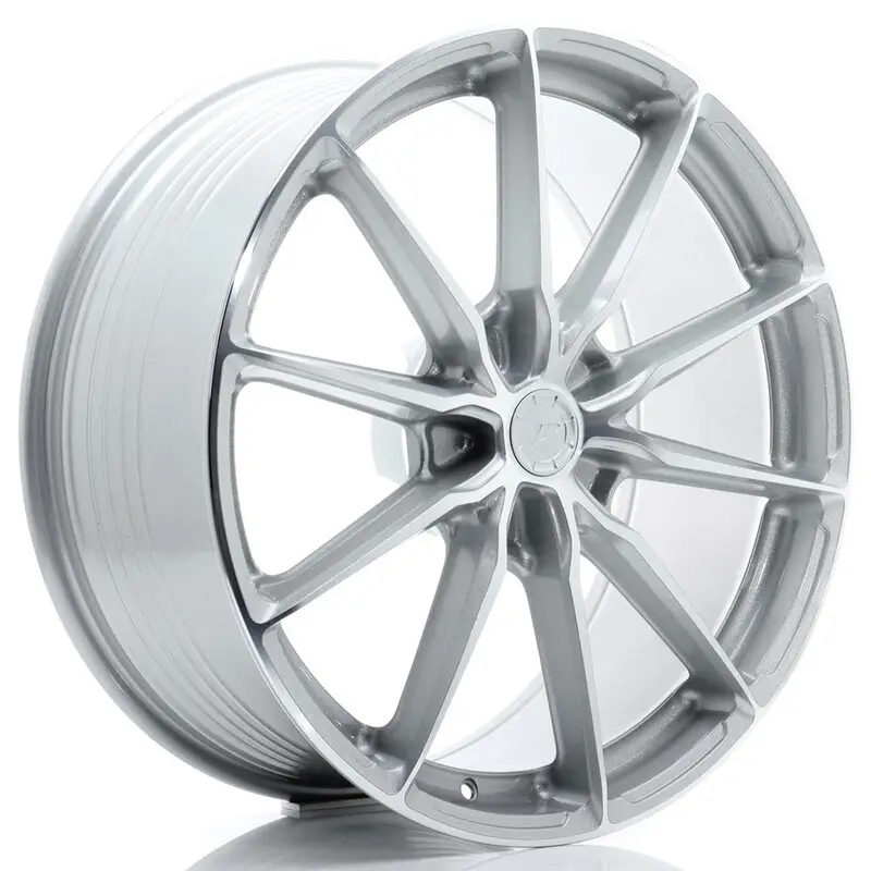 Must-Have Japan Racing JR-37 Extreme Concave 21x9.5" (5 trous - sur mesure) ET10-58, Gris Argenté / Poli