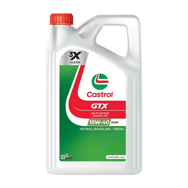 5L Huile Moteur Castrol GTX Ultraclean 10W40 Retour Gratuit
