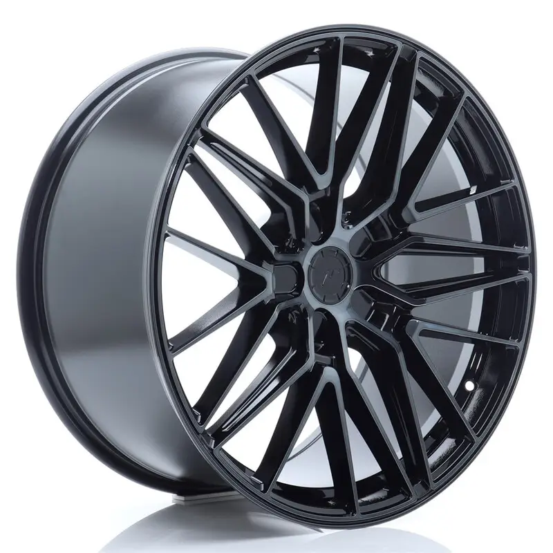 Japan Racing JR-38 21x10.5" (5 trous - sur mesure) ET10-46, Noir Mat & Brillant Haute Qualité