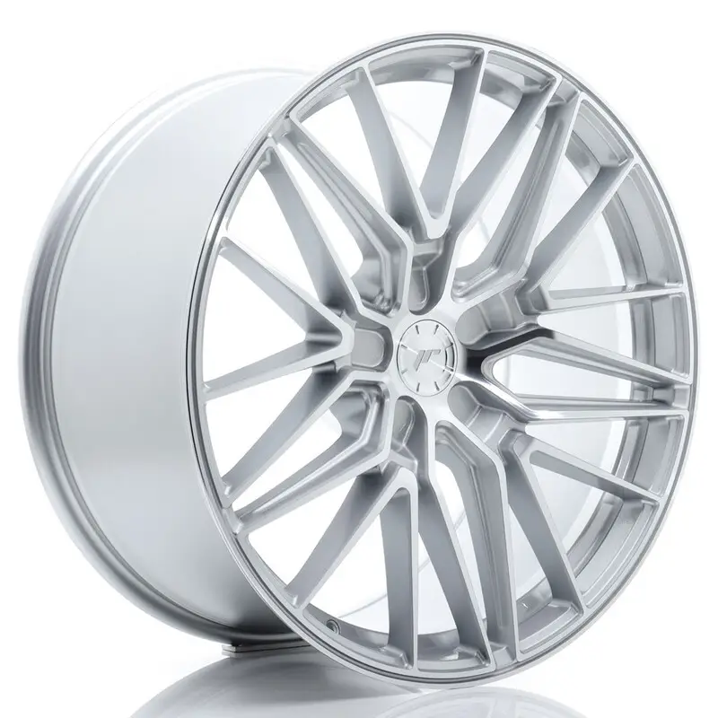 Japan Racing JR-38 21x9.5" (5 trous - sur mesure) ET0-35, Gris Argenté / Poli Acheter En Ligne