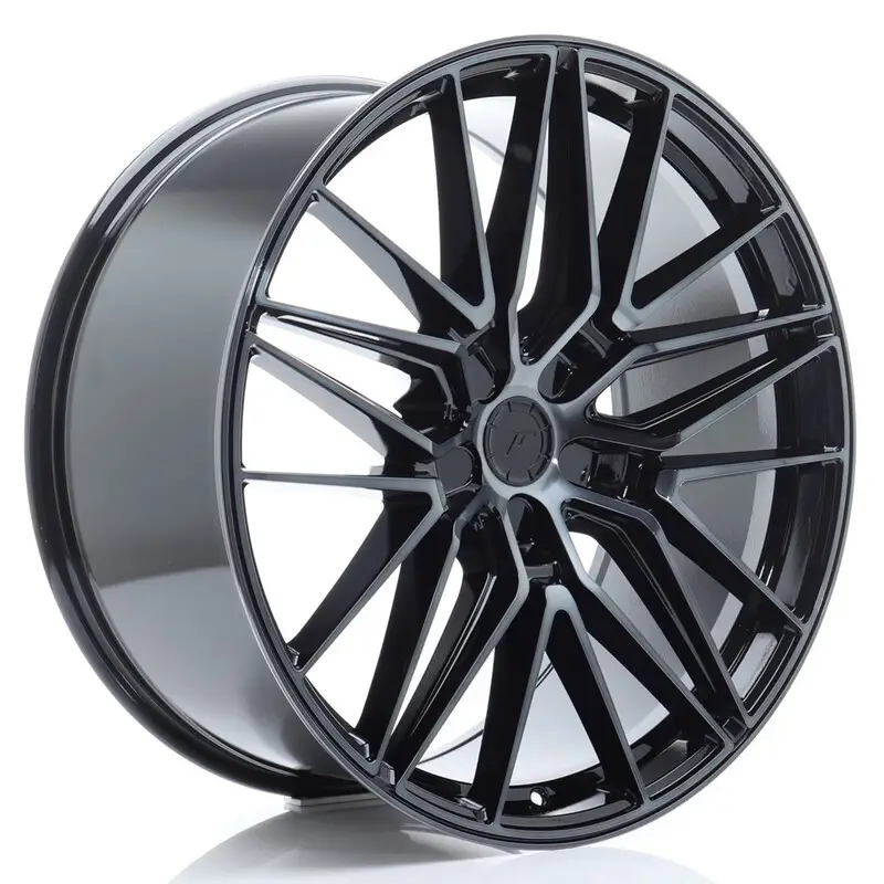 Japan Racing JR-38 22x9.5" (5 trous - sur mesure) ET0-35, Noir Mat & Brillant Dernier Modèle