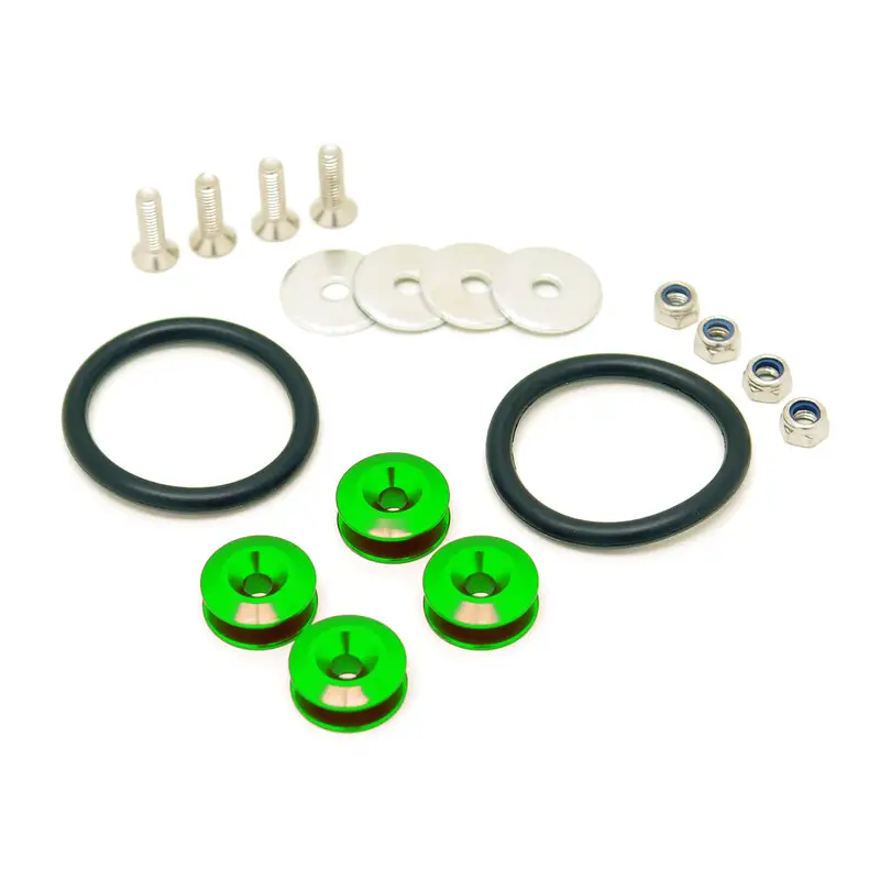 Pas Cher Kit Elastiques de Fixation Rapide de Pare-Chocs, Verts