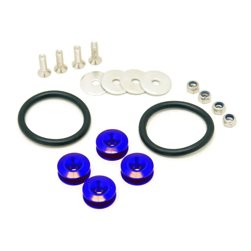 Kit Elastiques de Fixation Rapide de Pare-Chocs, Bleus Expédition Rapide