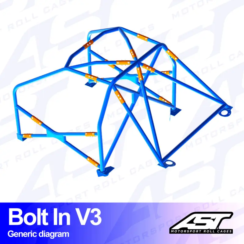 Soldes Arceau 6 Points à Boulonner AST Rollcages V3 pour Seat Cordoba 6K - FIA