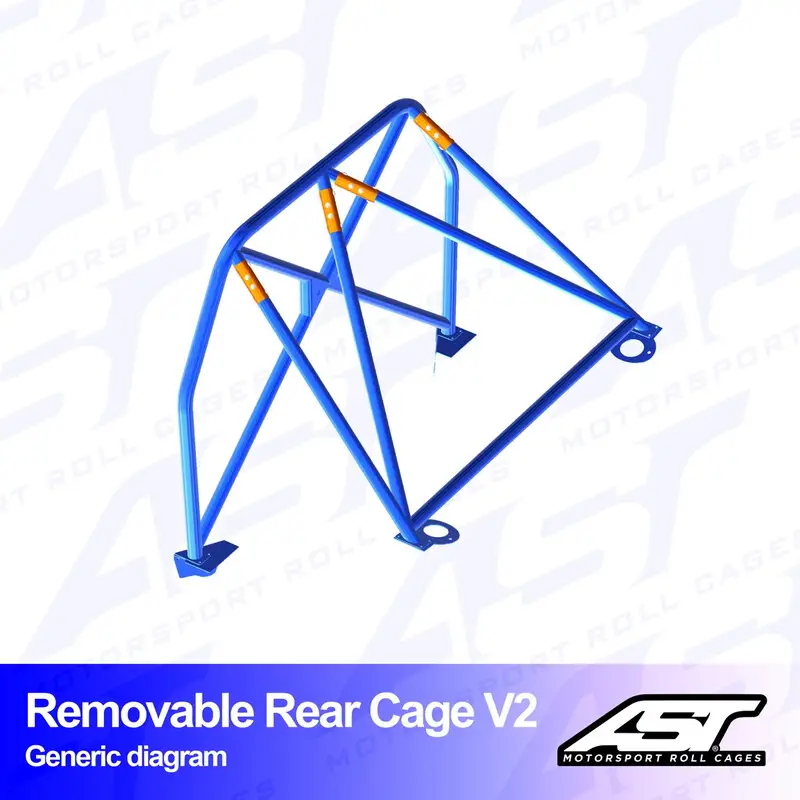 Demi-Arceau à Boulonner AST Rollcages V2 Démontable pour Audi A3 8V - 4 Portes, Quattro Remise