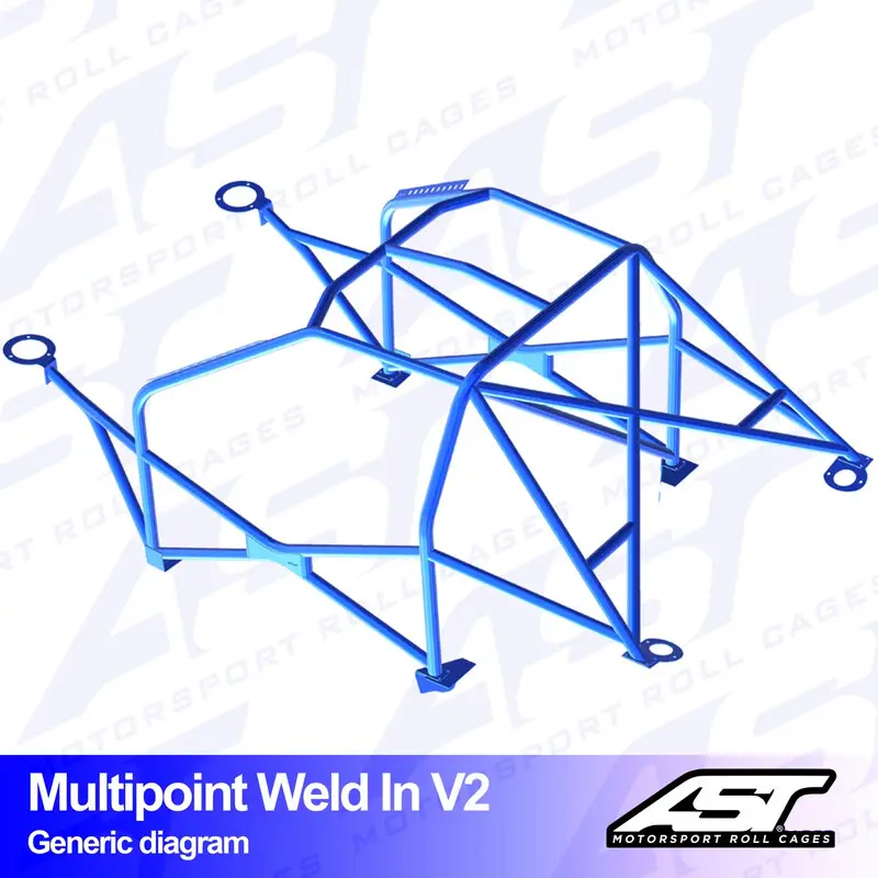 Expédié Aujourd’hui Arceau 10 Points à Souder AST Rollcages V2 pour Seat Ibiza 6L