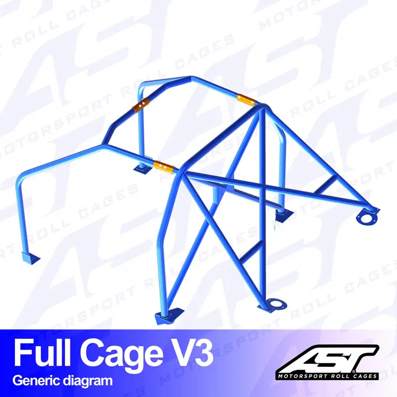 Arceau 6 Points à Boulonner AST Rollcages V3 pour Opel Manta (B) Seulement Aujourd’hui