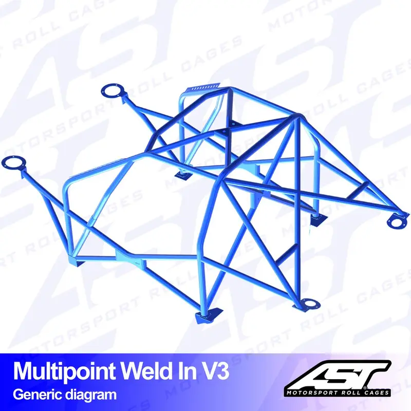 Haute Qualité Arceau 10 Points à Souder AST Rollcages V3 pour Honda Prelude 5G