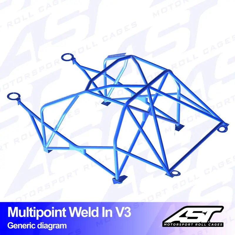Remise Arceau 10 Points à Souder AST Rollcages V3 pour Mazda MX-3