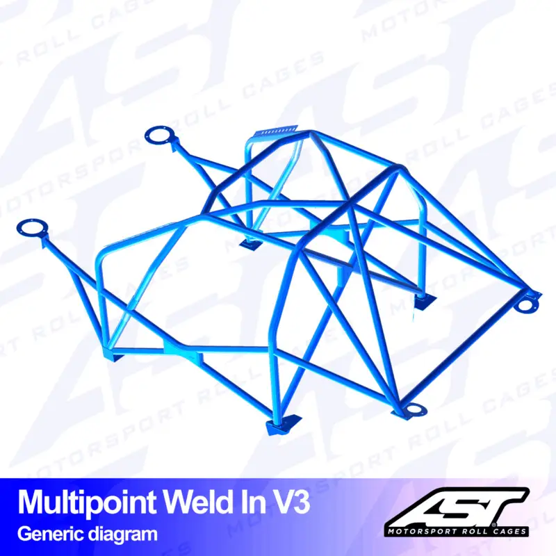 Commander Vite Arceau 10 Points à Souder AST Rollcages V3 pour Mazda RX-7 FD