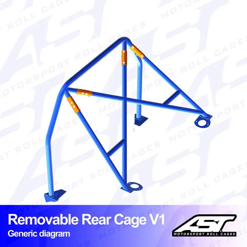 Demi-Arceau à Boulonner AST Rollcages V1 Démontable pour Ford Fiesta MK1 - 3 Portes Prix Cassé