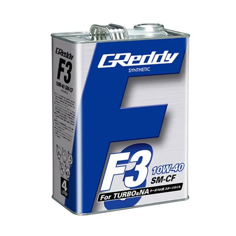 Certifié 4L Huile Moteur GReddy F3 10W40 SM-CF