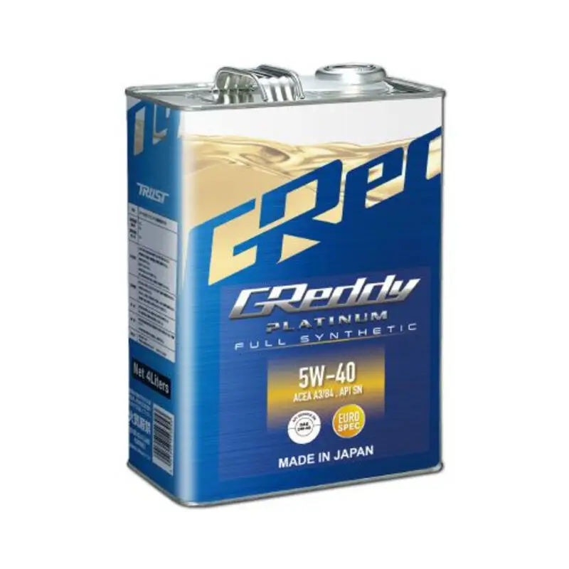 4L Huile Moteur GReddy Platinum 5W40 ACEA A3/B4 SN Paiement Sécurisé