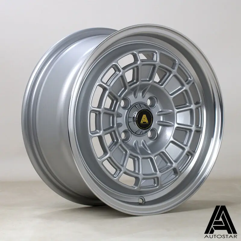 Autostar Roulette 15x7" 4x100 ET40, Gris Argenté Bon Marché