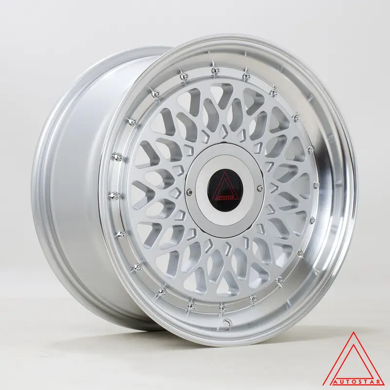 Dernière Chance Autostar Silhouette 17x8" 4x100/108 ET30, Gris Argenté