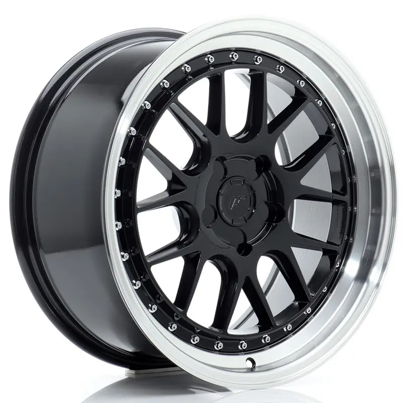 Prix Bas Japan Racing JR-40 18x8.5" (5 trous - sur mesure) ET15-35, Noir / Brillant