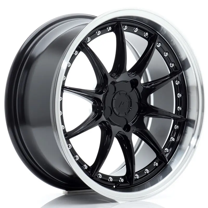 Japan Racing JR-41 18x8.5" (5 trous - sur mesure) ET15-35, Noir / Brillant Acheter Direct