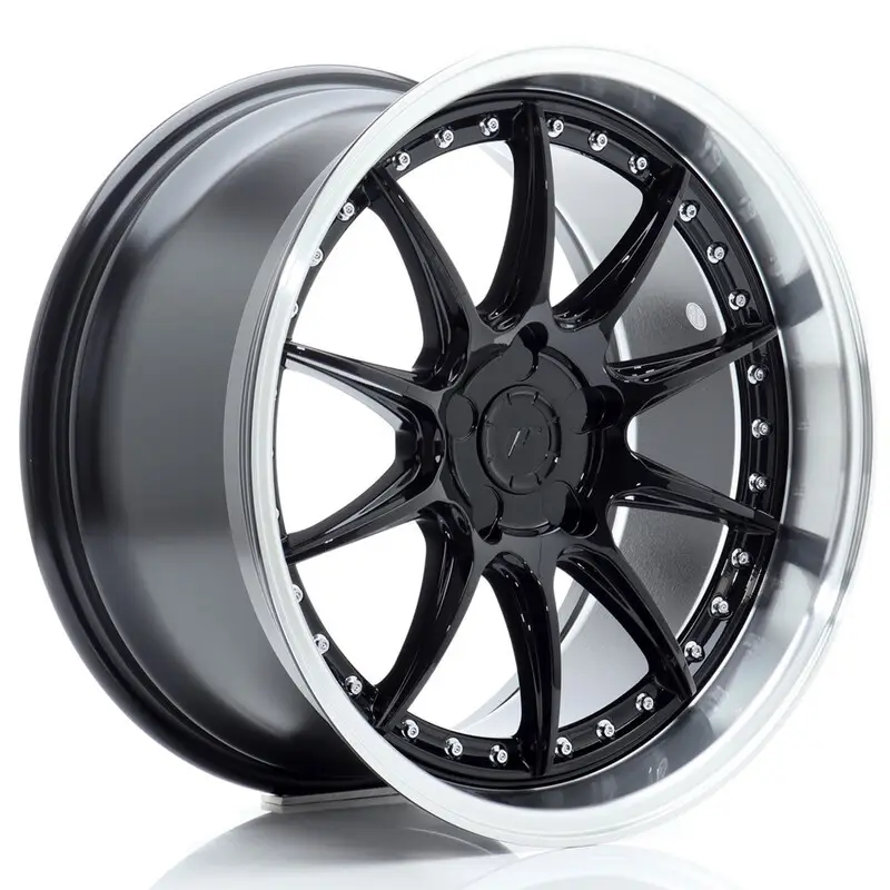 Japan Racing JR-41 18x9.5" (5 trous - sur mesure) ET15-35, Noir / Brillant Acheter Direct