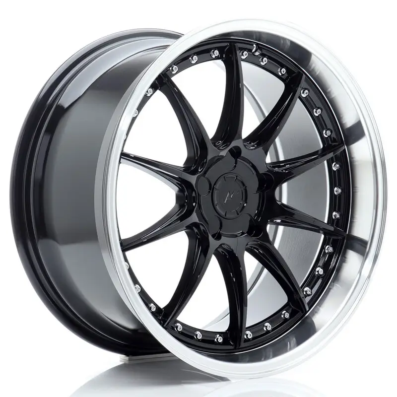 Meilleur Prix Japan Racing JR-41 19x9.5" (5 trous - sur mesure) ET12-22, Noir / Brillant