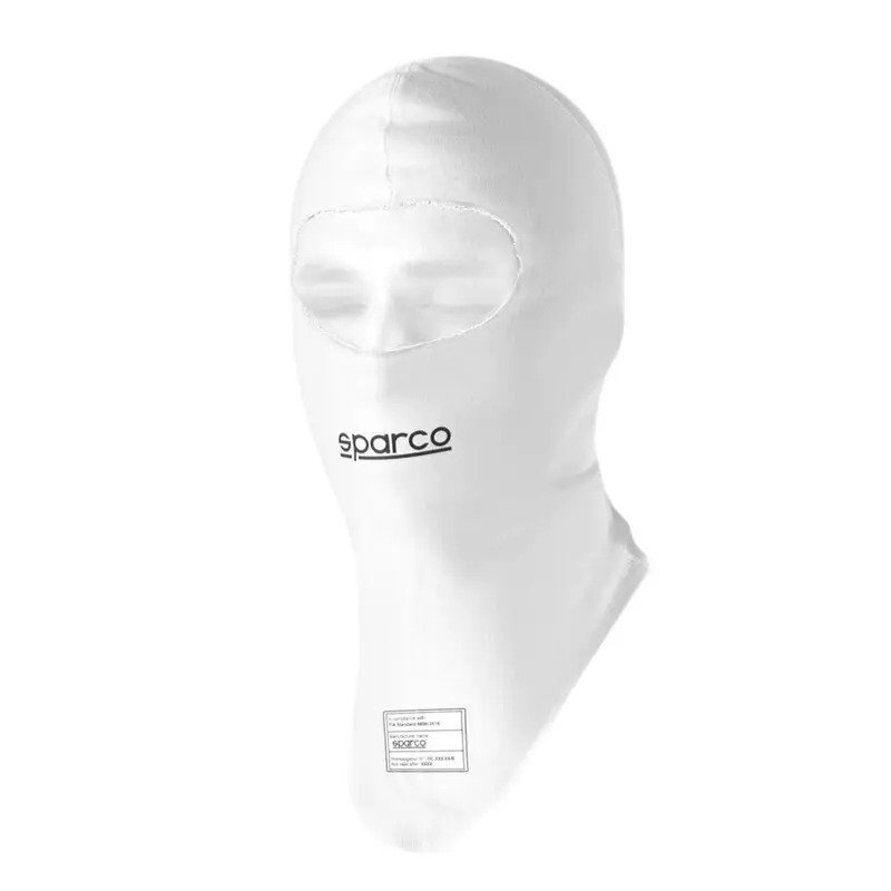 Cagoule Sparco RW-7 - Blanche (FIA) Paiement Sécurisé