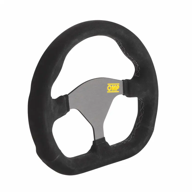 Volant OMP Formula Quadro Plat, Cuir Noir Retourné, Branches Noires Commande En Gros
