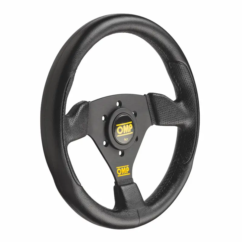 Volant OMP Trecento Uno Plat, Polyuréthane Noir, Branches Noires Super Prix