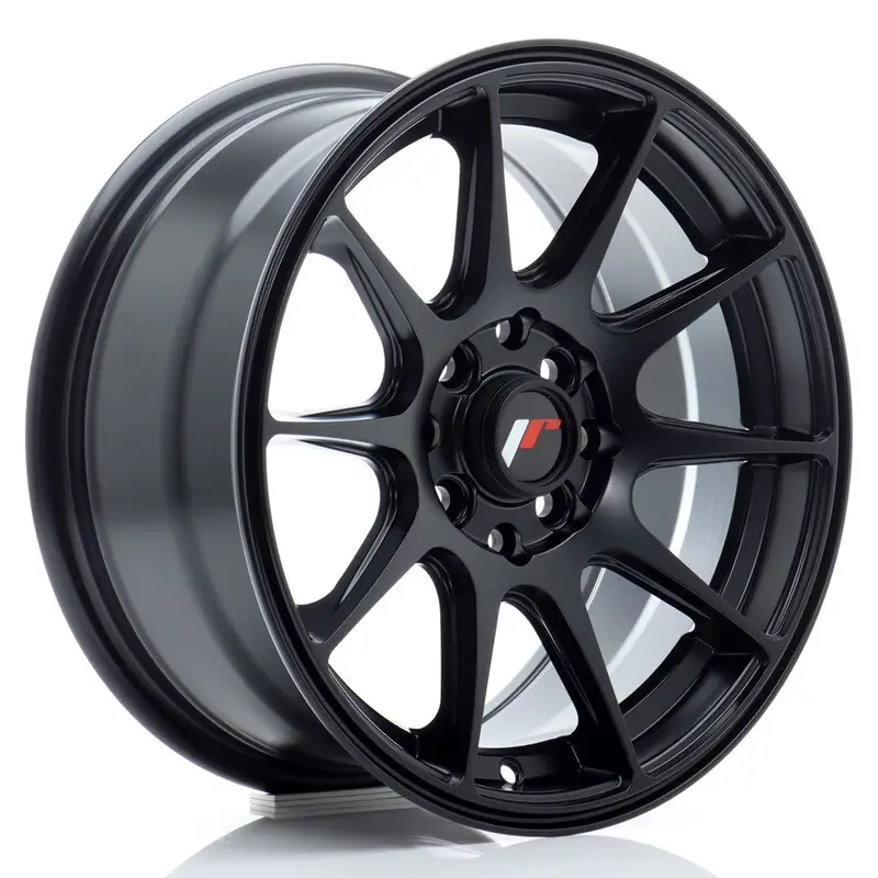 Japan Racing JR-11 15x7" 4x100/114.3 ET30, Noir Mat Réduction