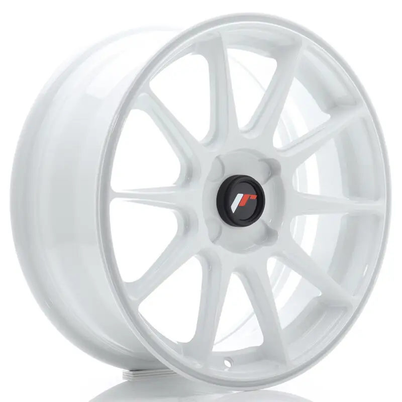 Japan Racing JR-11 17x7" (4 trous - sur mesure) ET20-38, Blanc Pas Cher