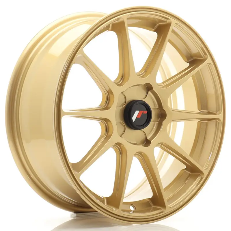 Japan Racing JR-11 17x7" (5 trous - sur mesure) ET20-38, Or / Doré Offre Exclusive