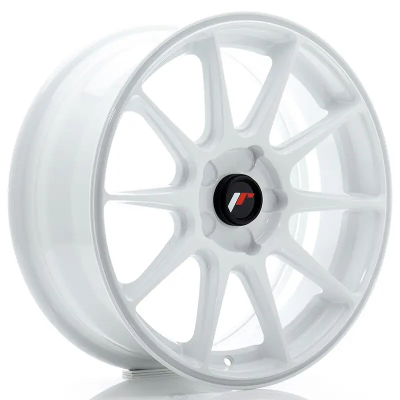 Japan Racing JR-11 17x7" (5 trous - sur mesure) ET20-38, Blanc Haute Qualité