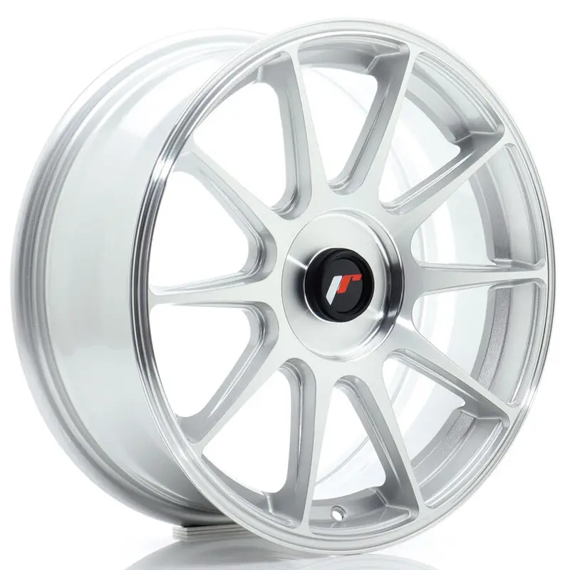 Affaire À Saisir Japan Racing JR-11 17x7" (4 & 5 trous - sur mesure) ET20-38, Gris Argenté Poli