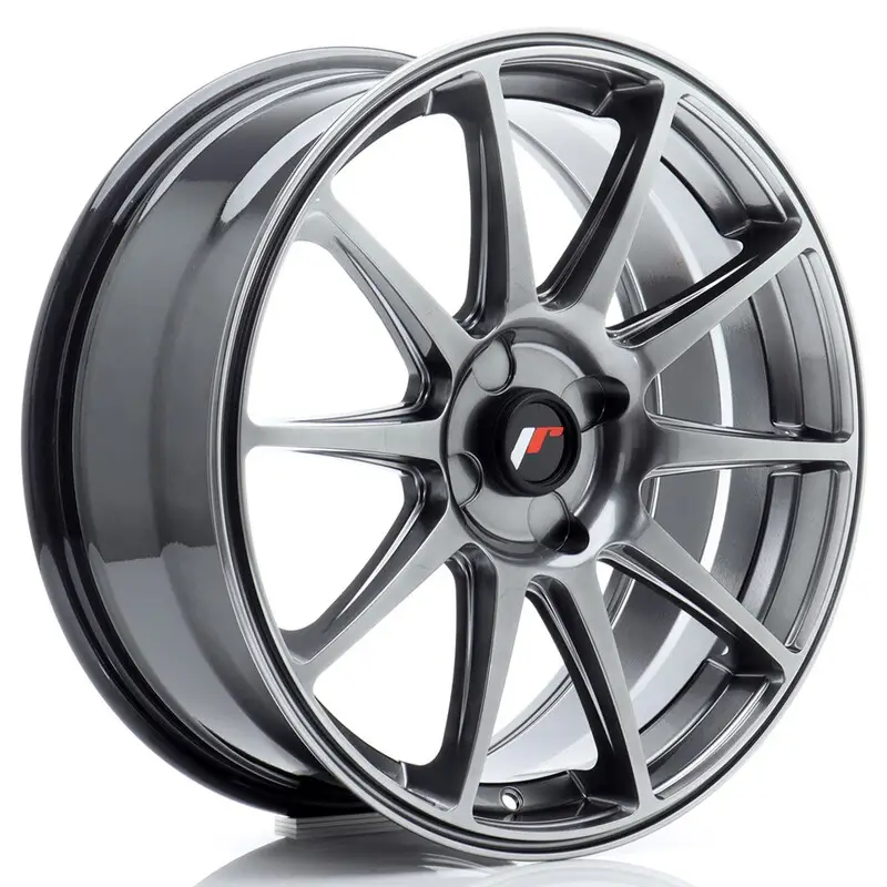 Japan Racing JR-11 18x7.5" (4 trous - sur mesure) ET20-40, Hyper Black Vente Directe