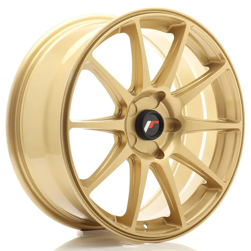 Nouvel Arrivage Japan Racing JR-11 18x7.5" (5 trous - sur mesure) ET20-40, Or / Doré