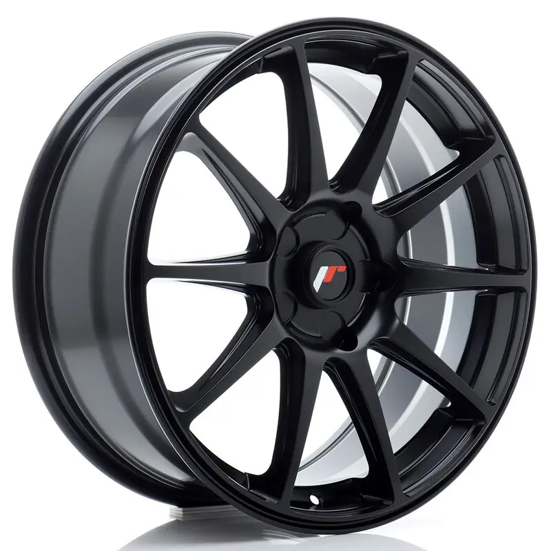 Satisfait Ou Remboursé Japan Racing JR-11 18x7.5" (5 trous - sur mesure) ET20-40, Noir Mat