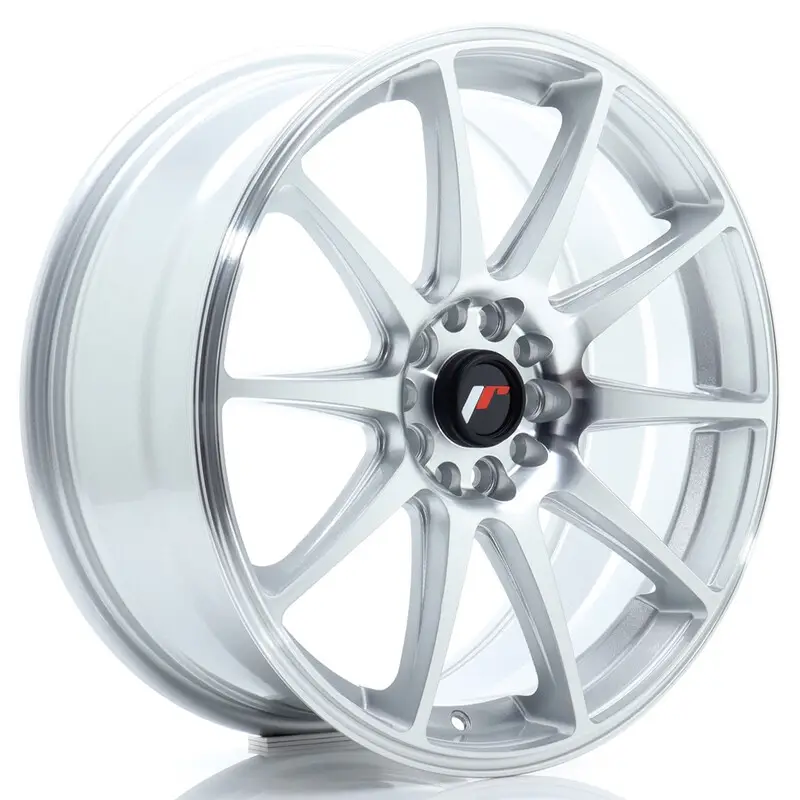 Prix Cassé Japan Racing JR-11 18x7.5" 5x112/114.3 ET40, Gris Argenté Poli