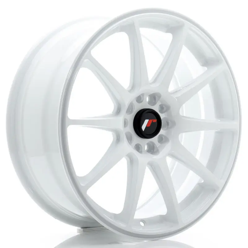 Retour Gratuit Japan Racing JR-11 18x7.5" 5x112/114.3 ET40, Blanc